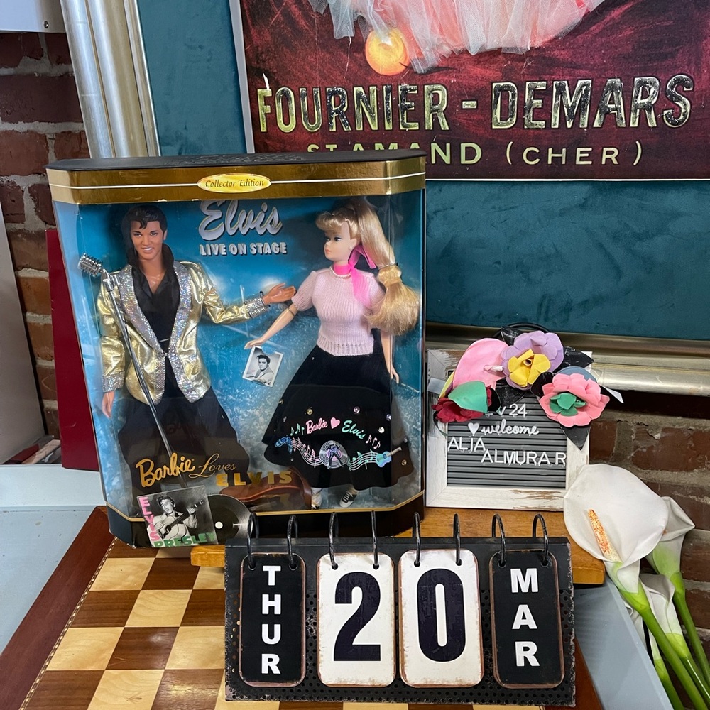 Barbie Loves Elvis Collector Edition Doll Set 1996 Mattel